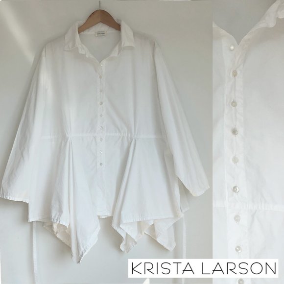 Krista Larson Tops - Krista Larson - Button Down Godet Shirt -